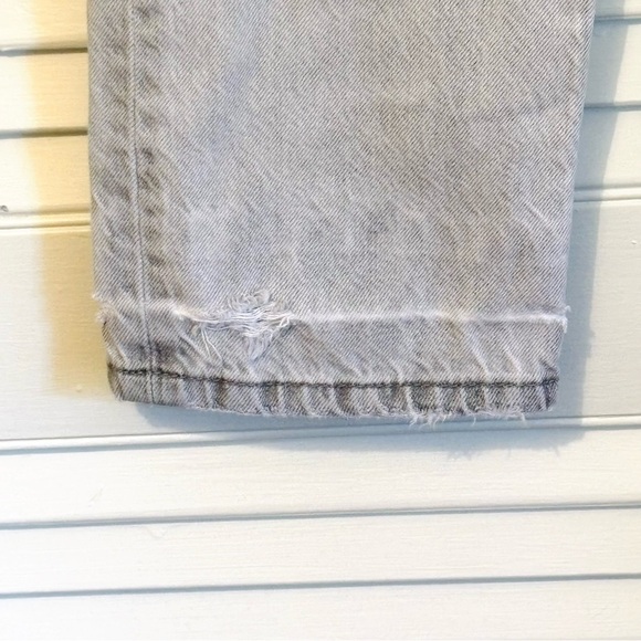 Levi’s Vintage 501 Distressed Destroyed Light Wash Straight Gray Jeans W27 L32 - Picture 4 of 12